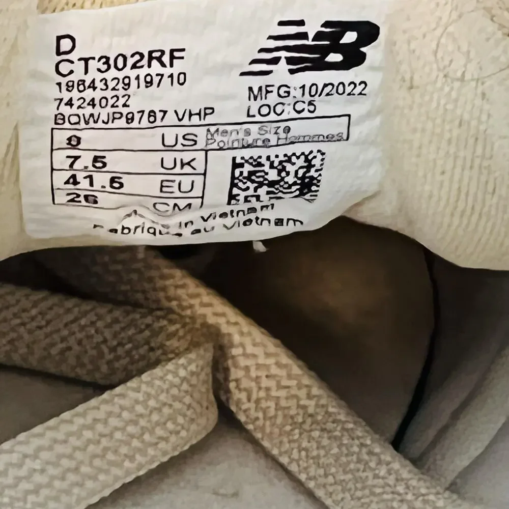 New Balance Shoes Men 8 Beige Suede CT302 Low Top Casual Walking Sneakers